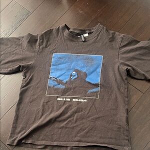 H&M Black Billie Eilish Logo Tee